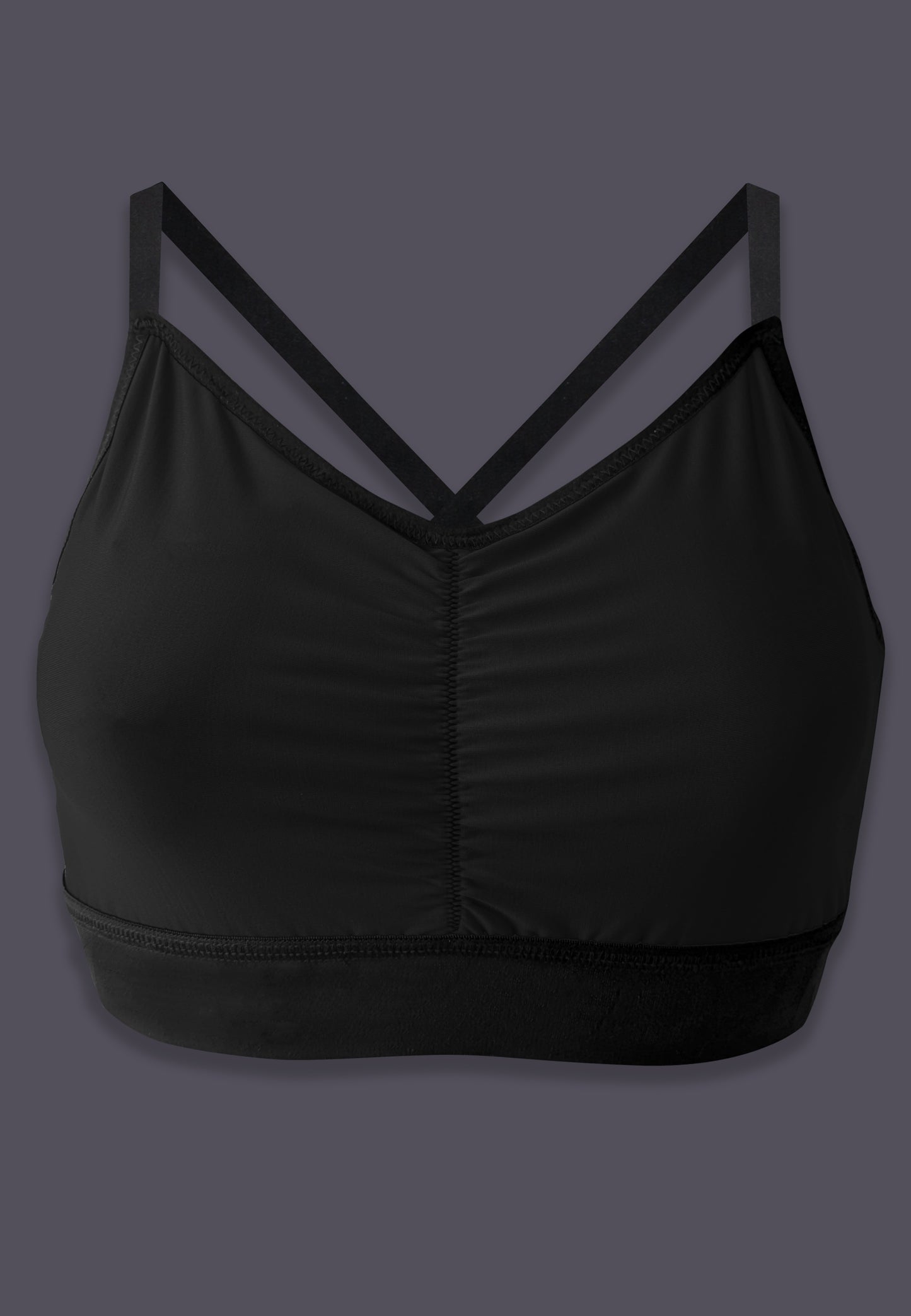 UNTAG MtF trans bra top with prosthetics black front