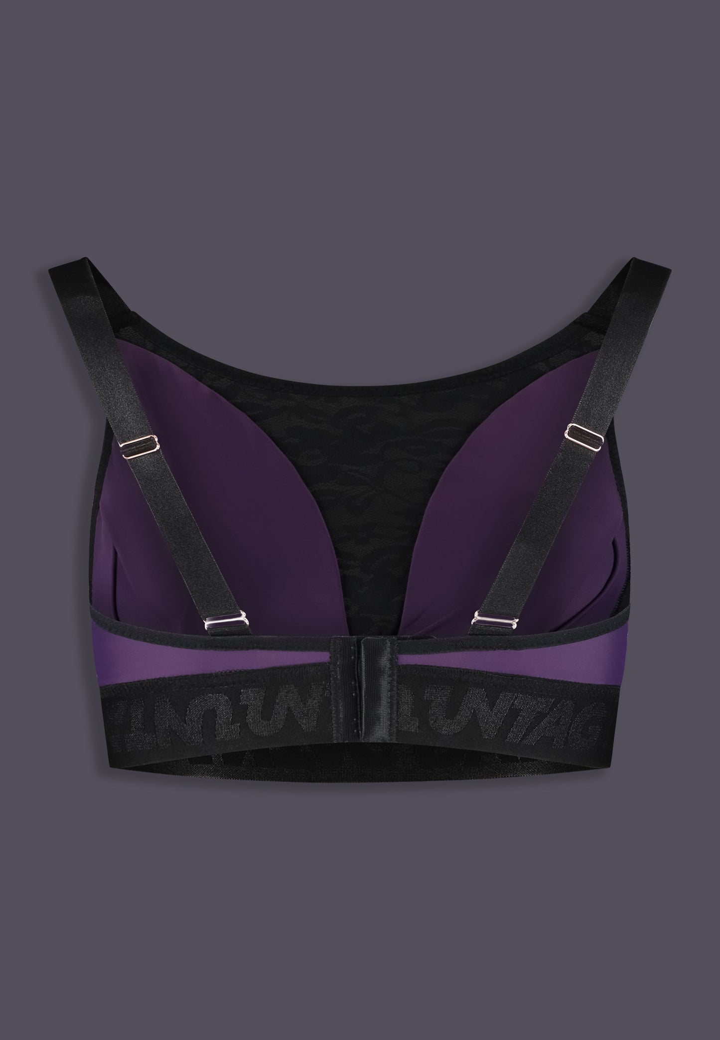 UNTAG mtf trans femme bralette prosthetic boobs plum color back product