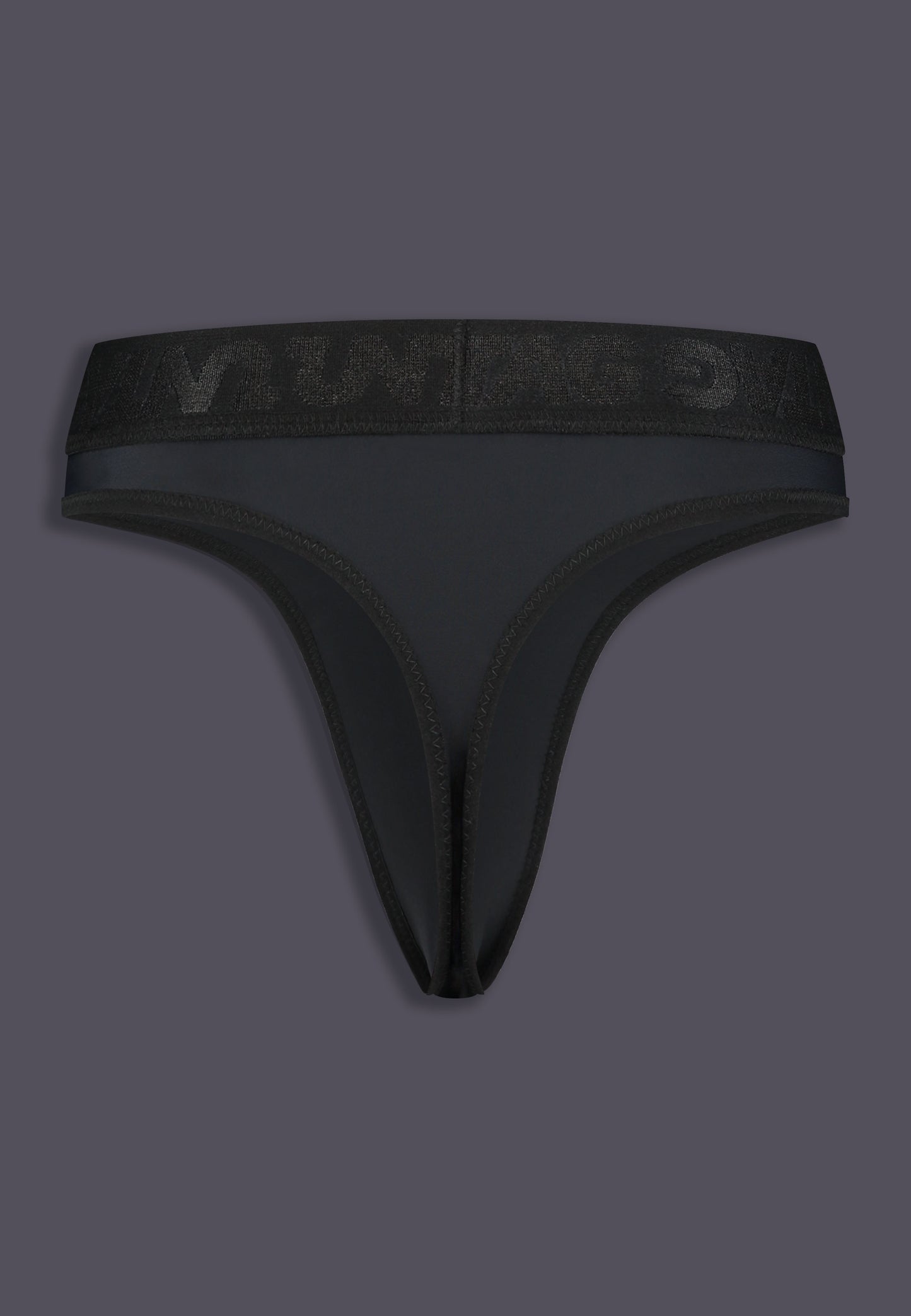 High Waisted Tucking Thong black