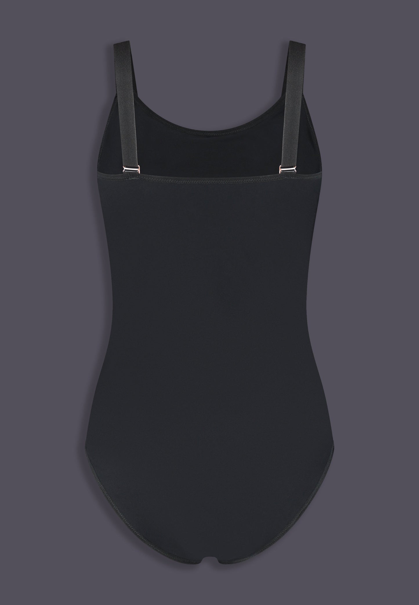 UNTAG MtF trans femme Strappy One Piece black prosthetic boobs product back