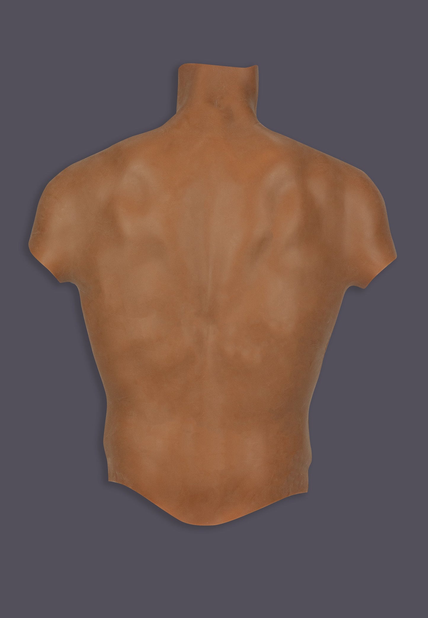 Silicone Male Torso chocolate back view