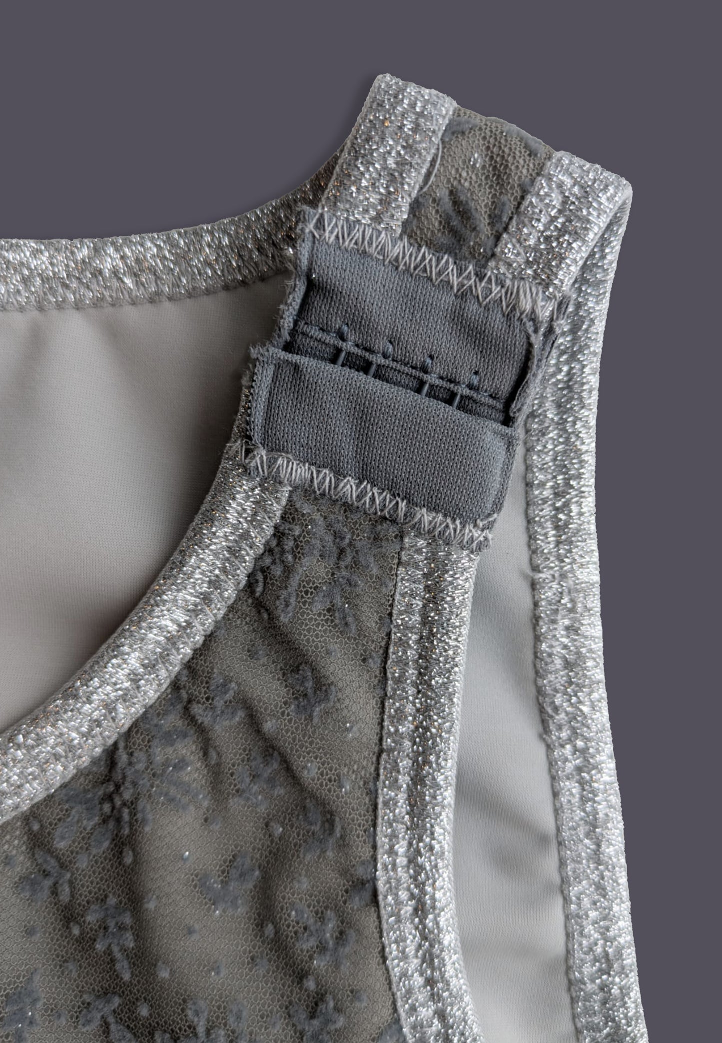 UNTAG FtM trans chest binder lace silver product detail