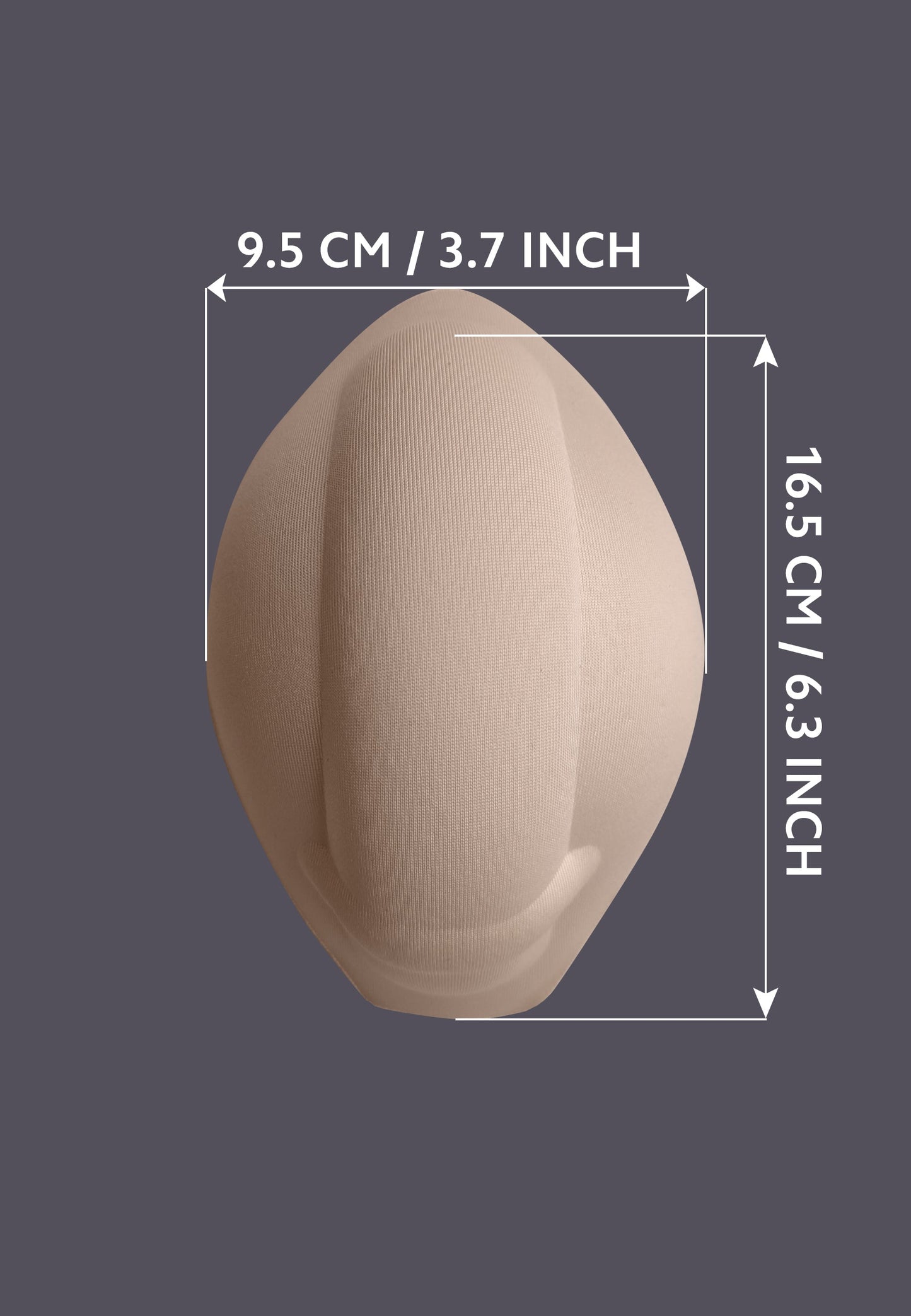 Foam Penis Shape Padding beige