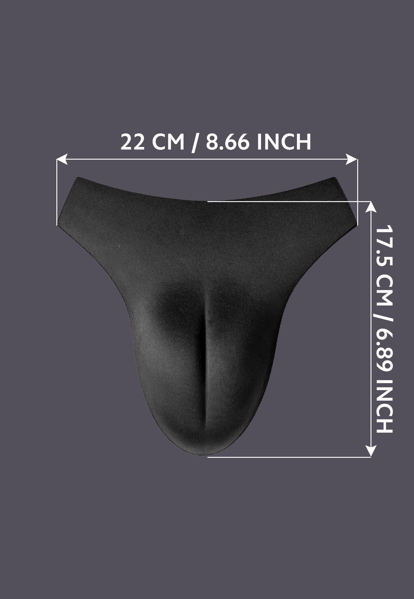 Foam Vulva Padding black