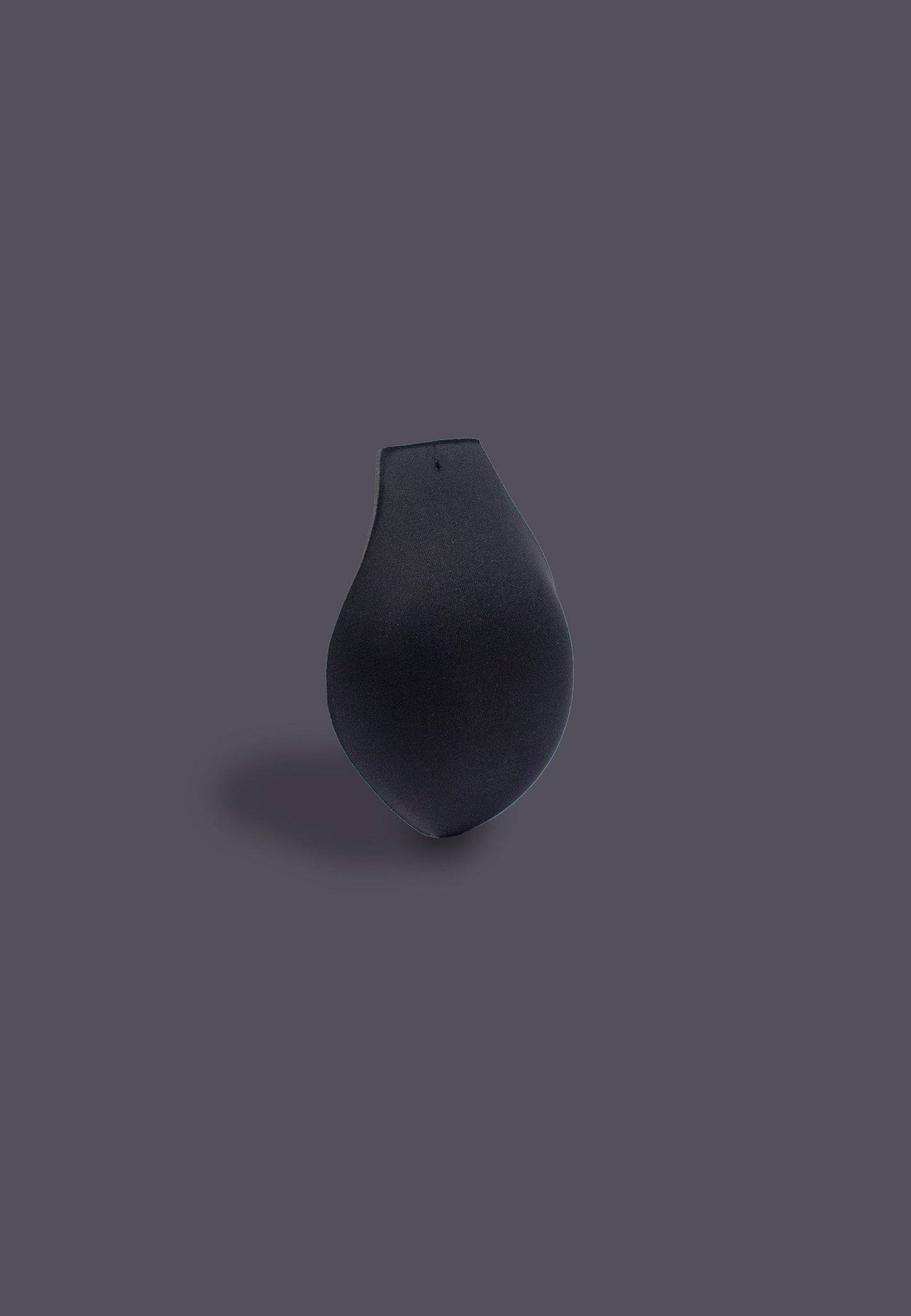 Foam Penis Padding black front view of the padding