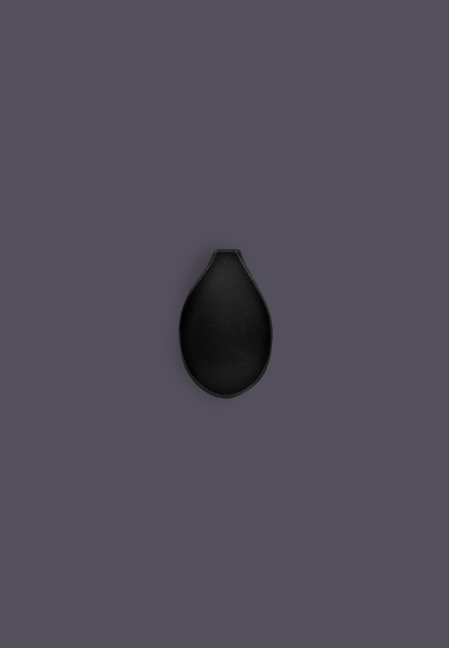 Foam Penis Padding Kids black, seen from the top