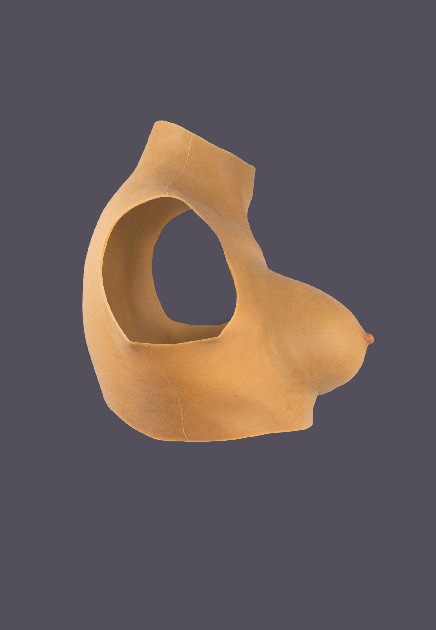 Side view of the Silicone Torso caramel