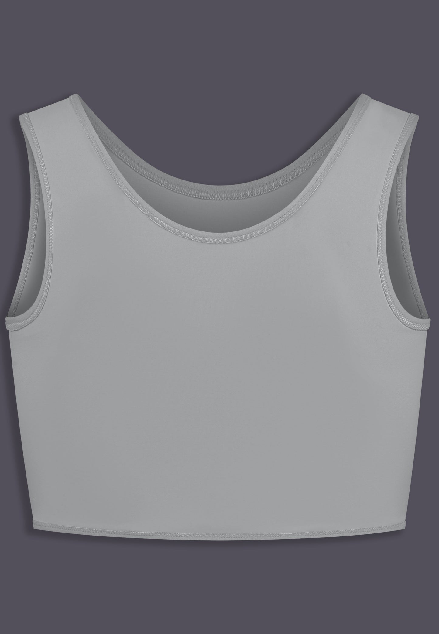 UNTAG FtM Trans Masc Non Binary chest binder cosplay short binder  grey product back