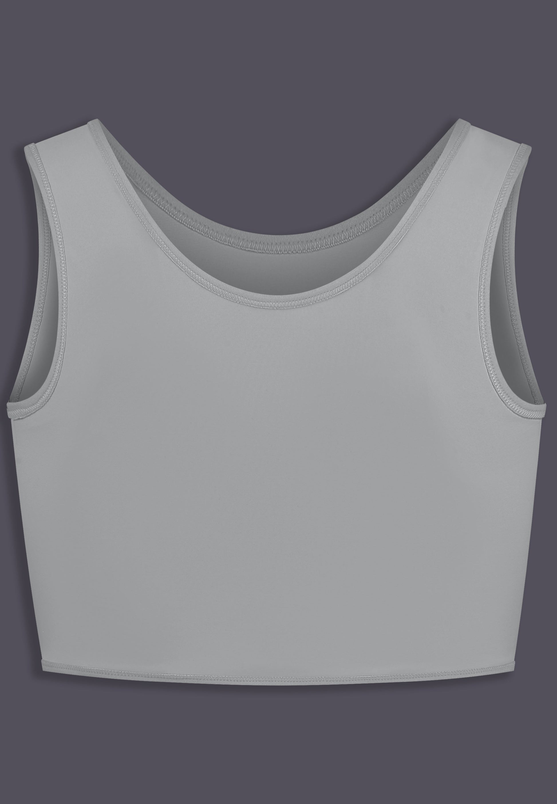 UNTAG FtM Trans Masc Non Binary chest binder cosplay short binder extra strong grey back product