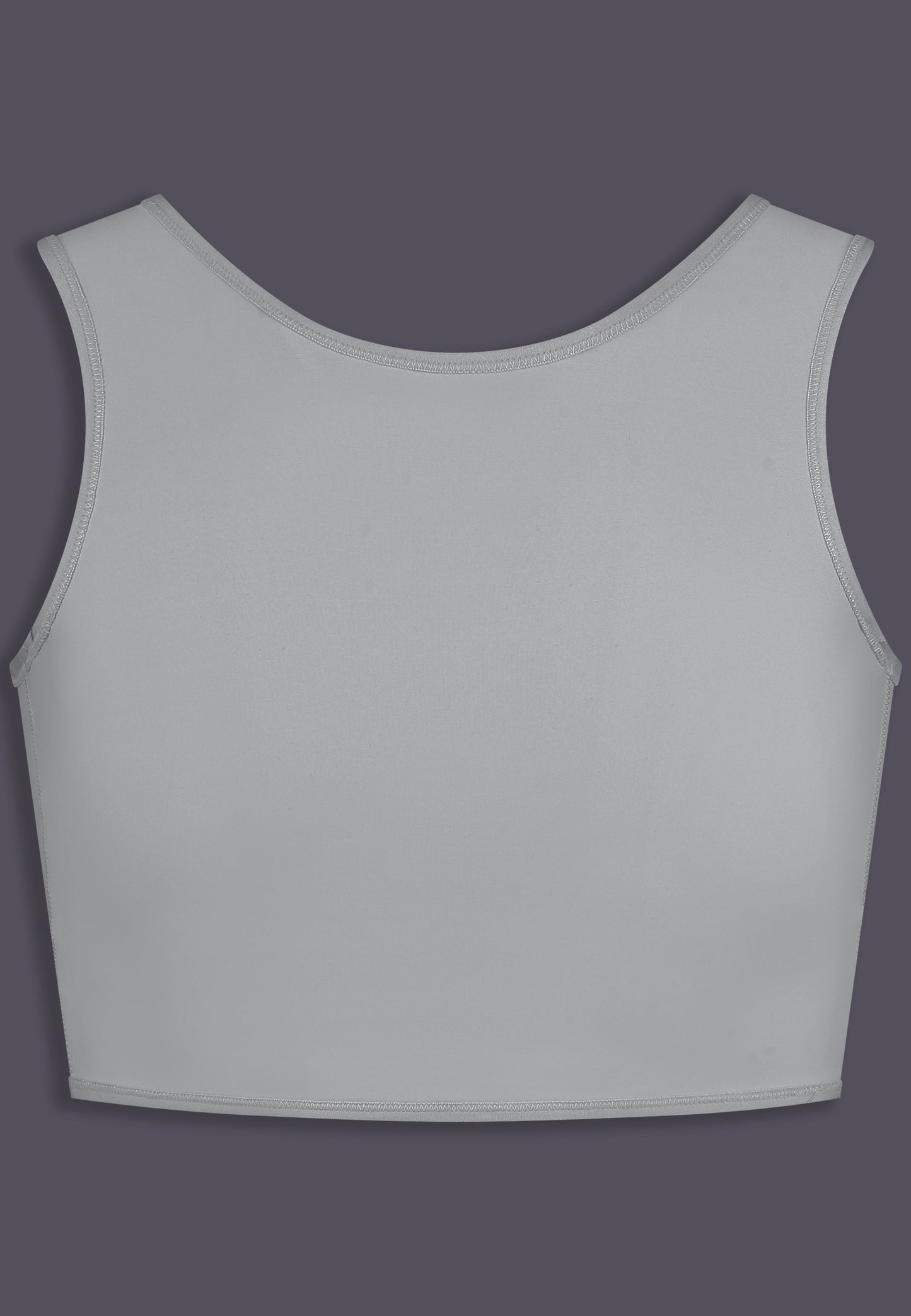 UNTAG FtM Trans Masc Non Binary chest binder cosplay short binder extra strong grey front product