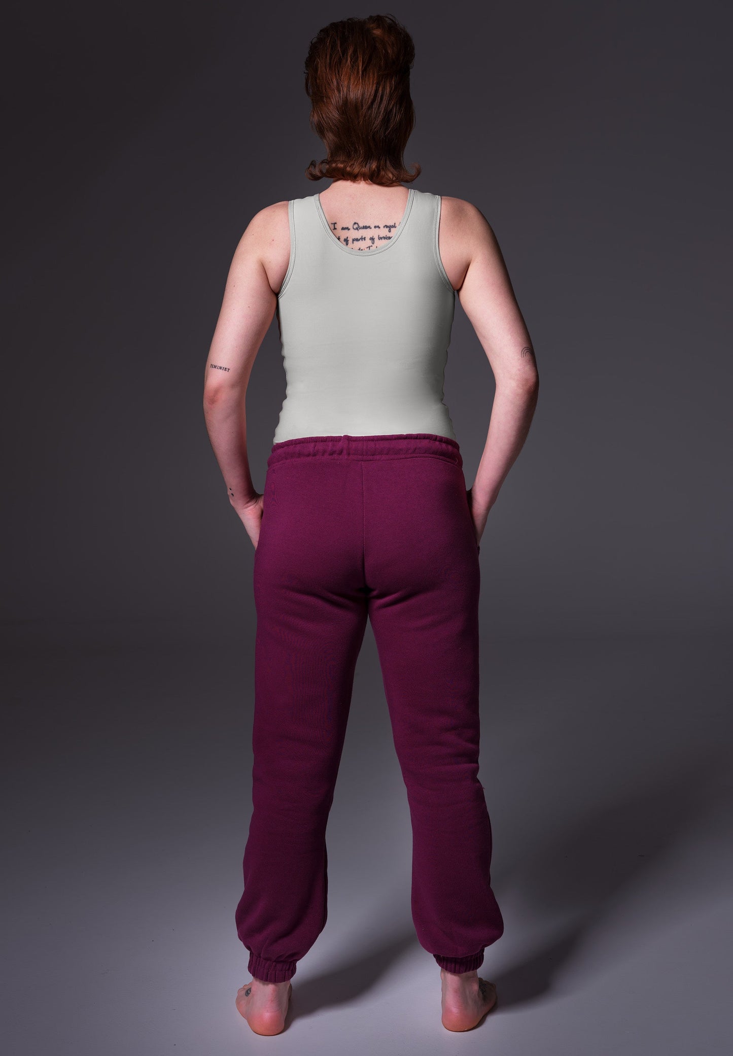 UNTAG FtM Long Shirt chest binder grey trans masc back