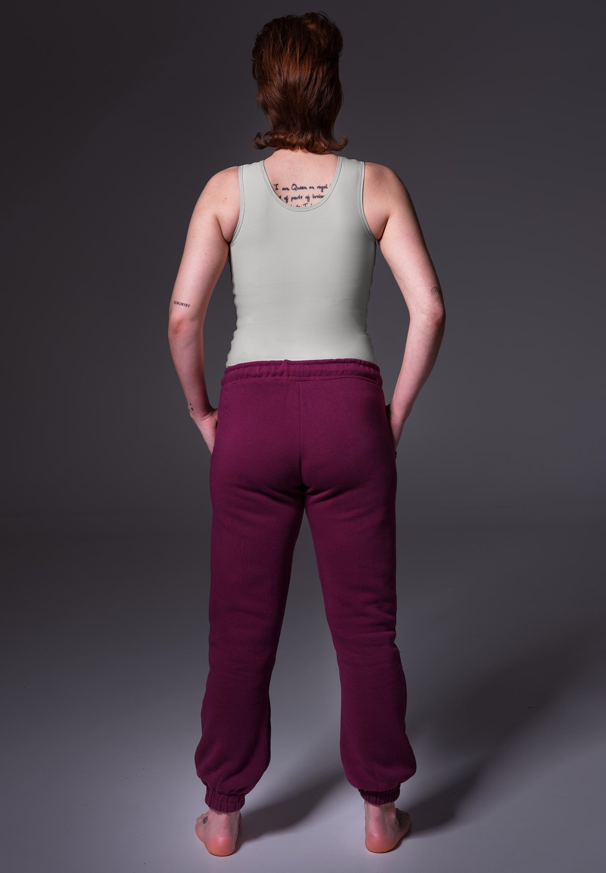 UNTAG FtM Long Shirt chest binder grey trans masc back