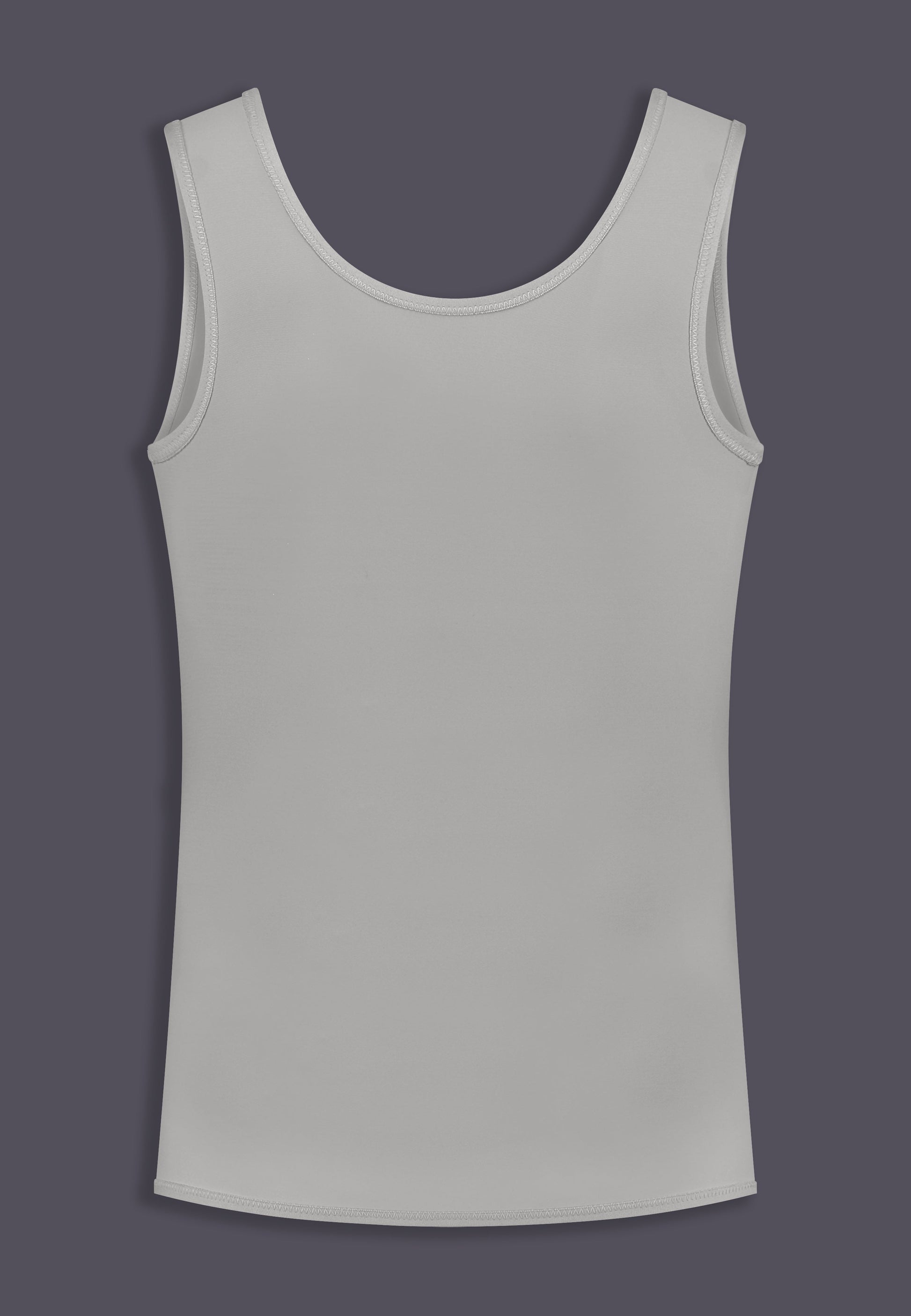 UNTAG FtM Long Shirt chest binder grey trans masc product back