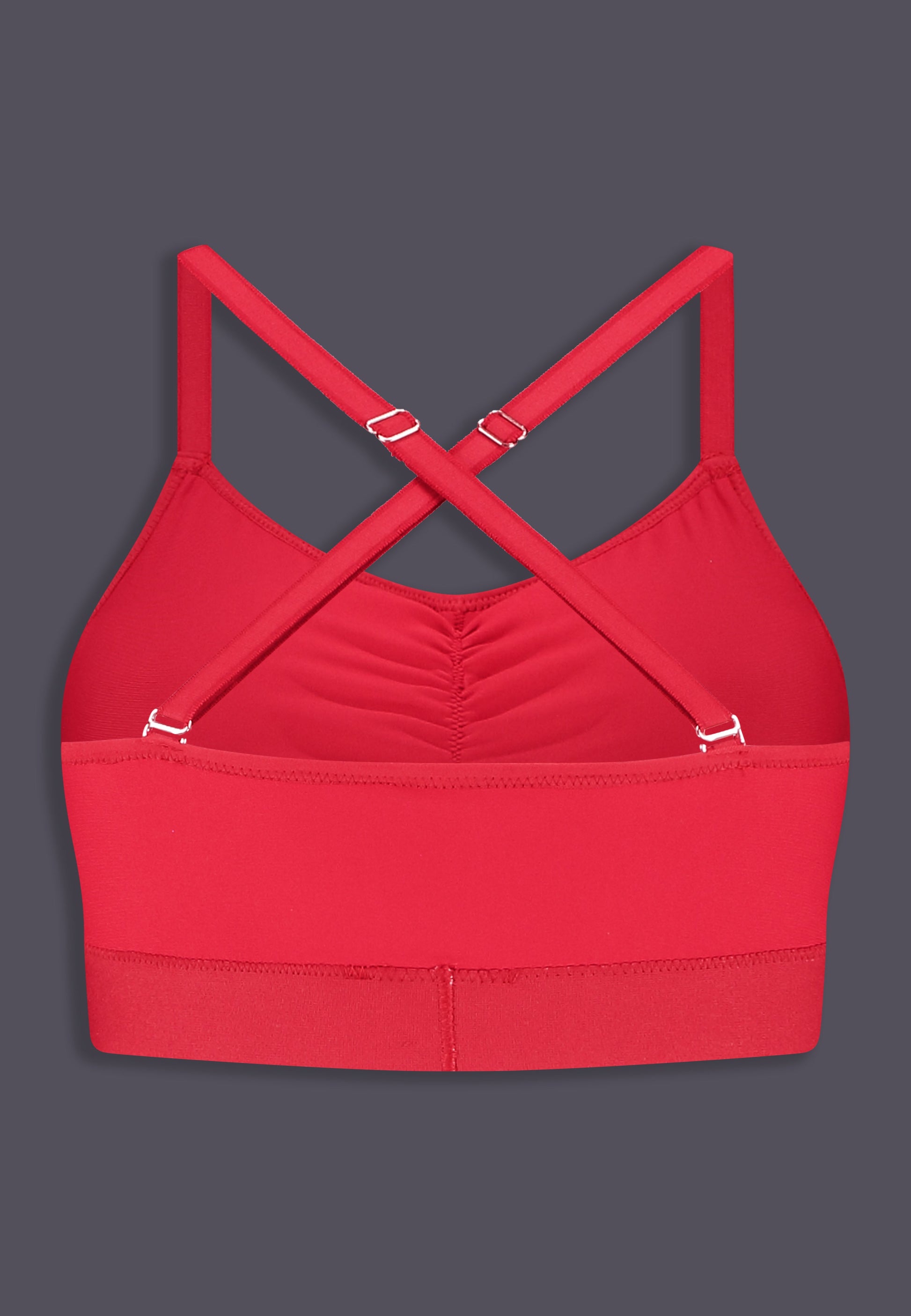 UNTAG MtF trans femme bra top prosthetic underwear bralette red - product back