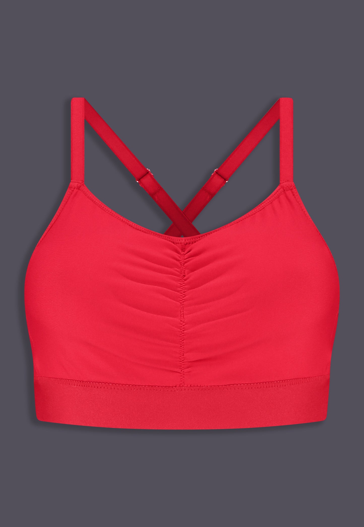 UNTAG MtF trans femme bra top prosthetic underwear bralette red - product front