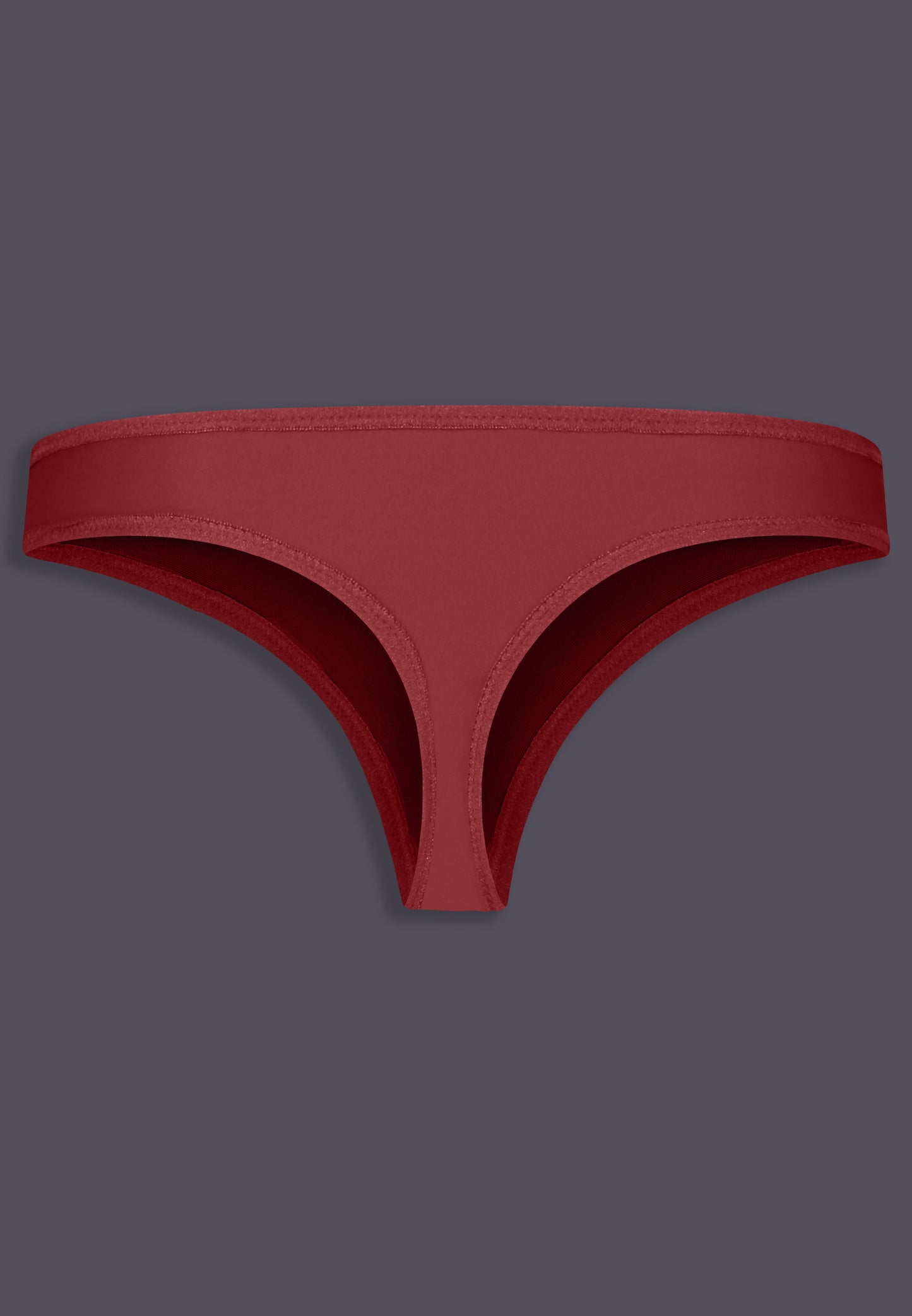 UNTAG MtF trans femme tucking thong extra strong burgundy red product back
