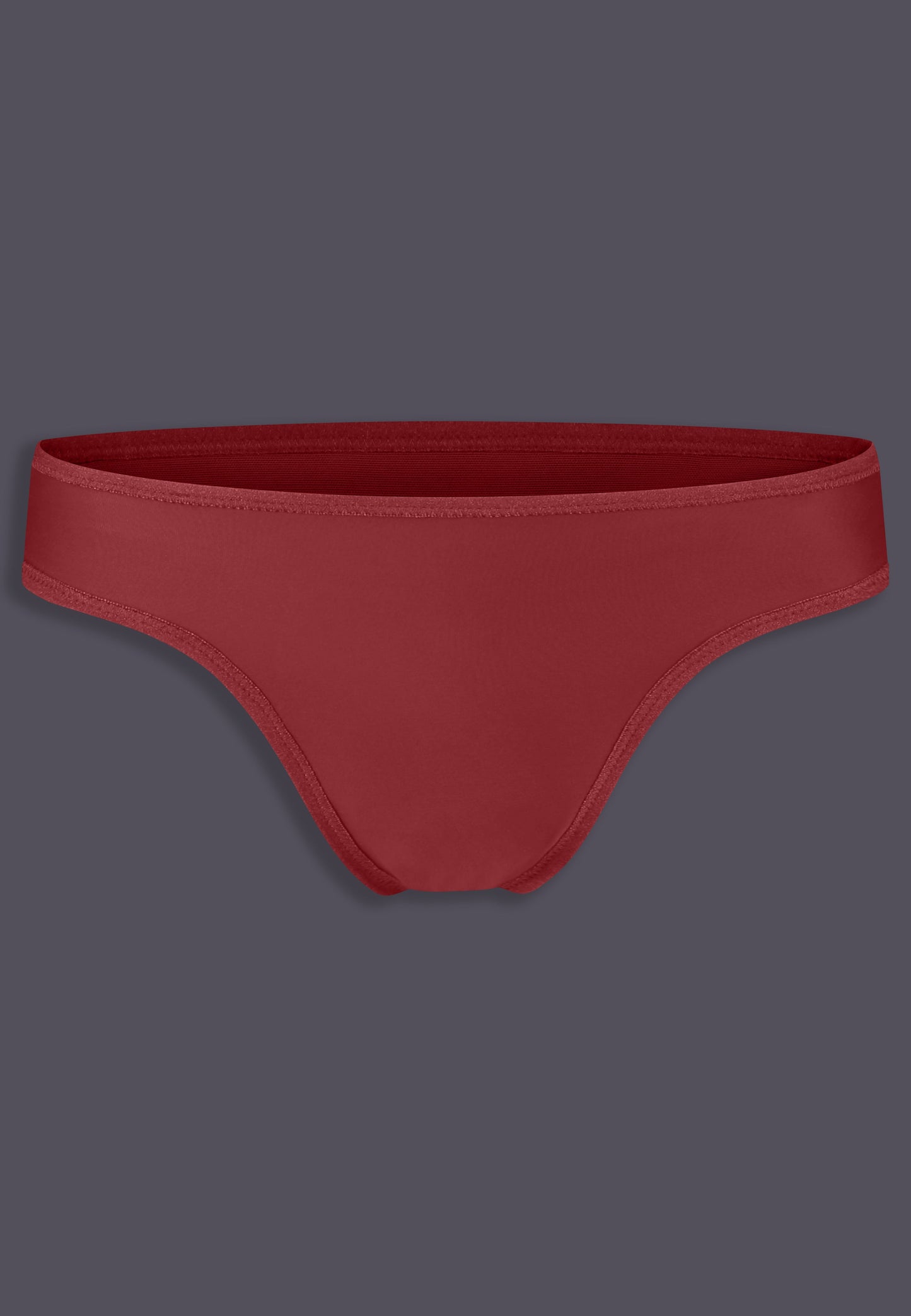 UNTAG MtF trans femme tucking thong extra strong burgundy red product front