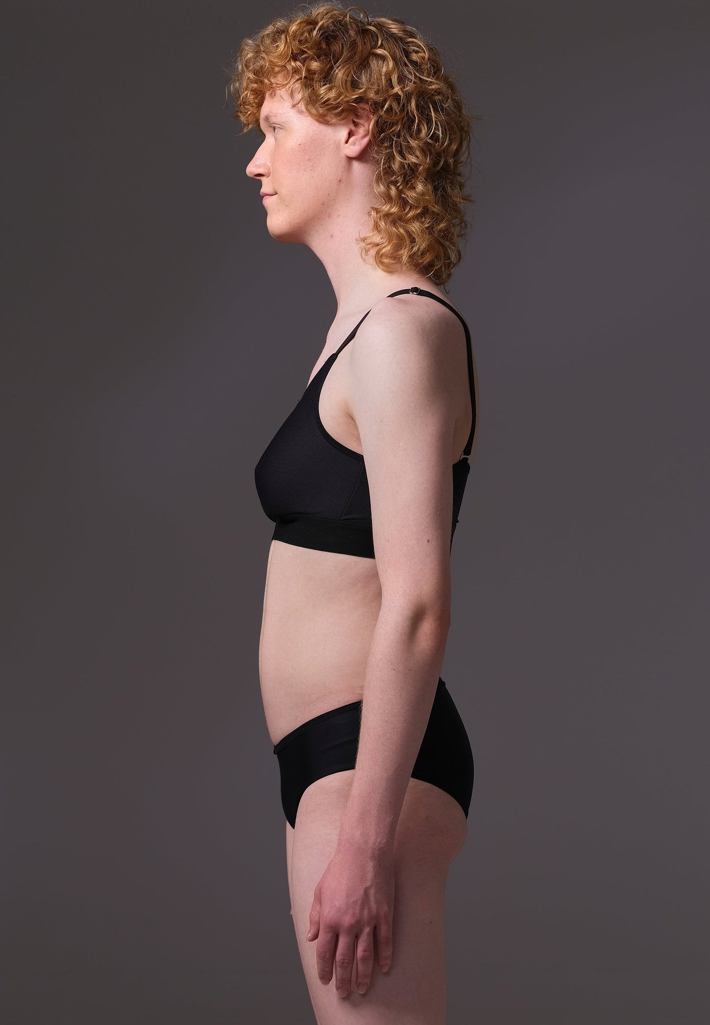 UNTAG MtF trans femme underwear tucking panties black extra strong model side zoom