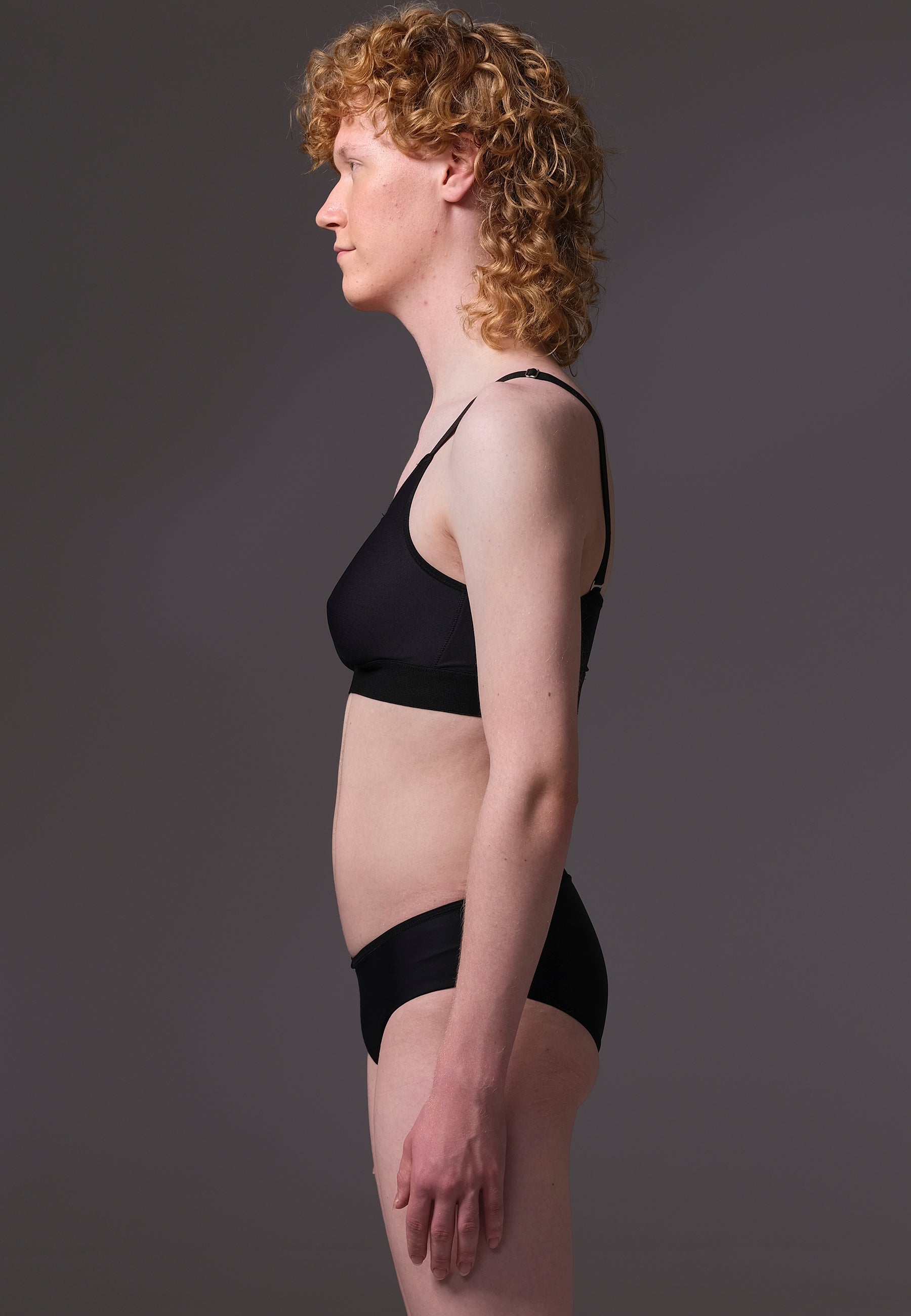UNTAG MtF trans femme underwear tucking panties black extra strong model side zoom