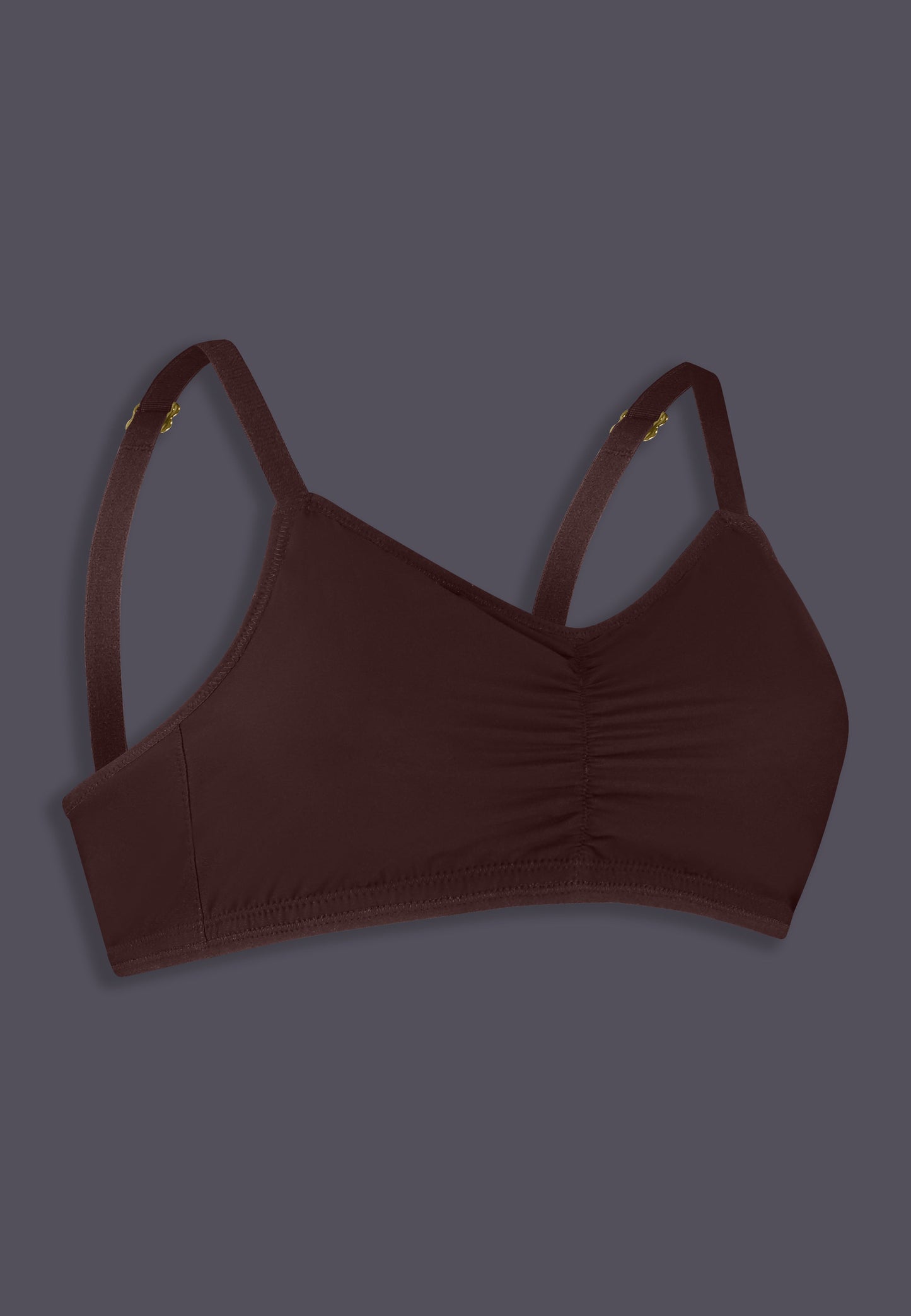 UNTAG MtF Bikini Bra Top espresso brown prosthetic top trans femme side product