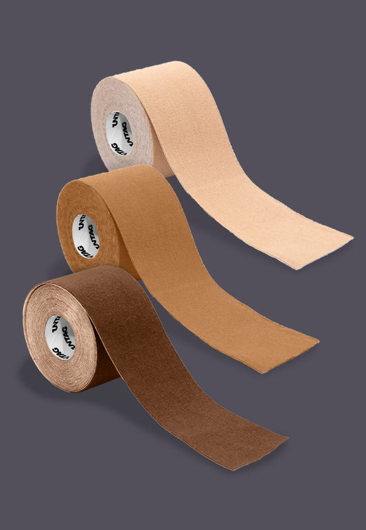 UNTAG Shaping Trans body tape for chest binding and tucking in 3 skin tones 3 rolls pic 1