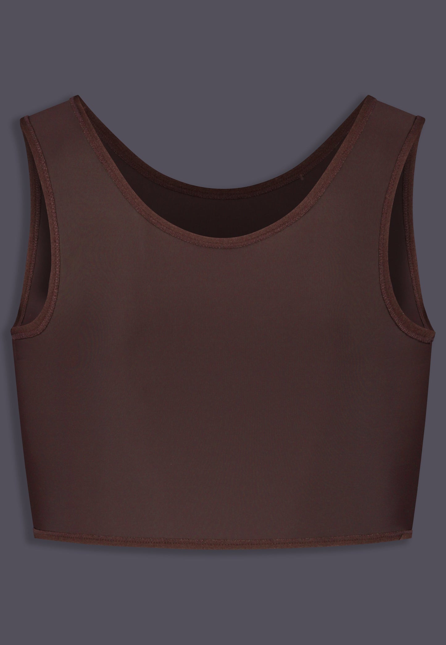 Product image of the back, short binder brown