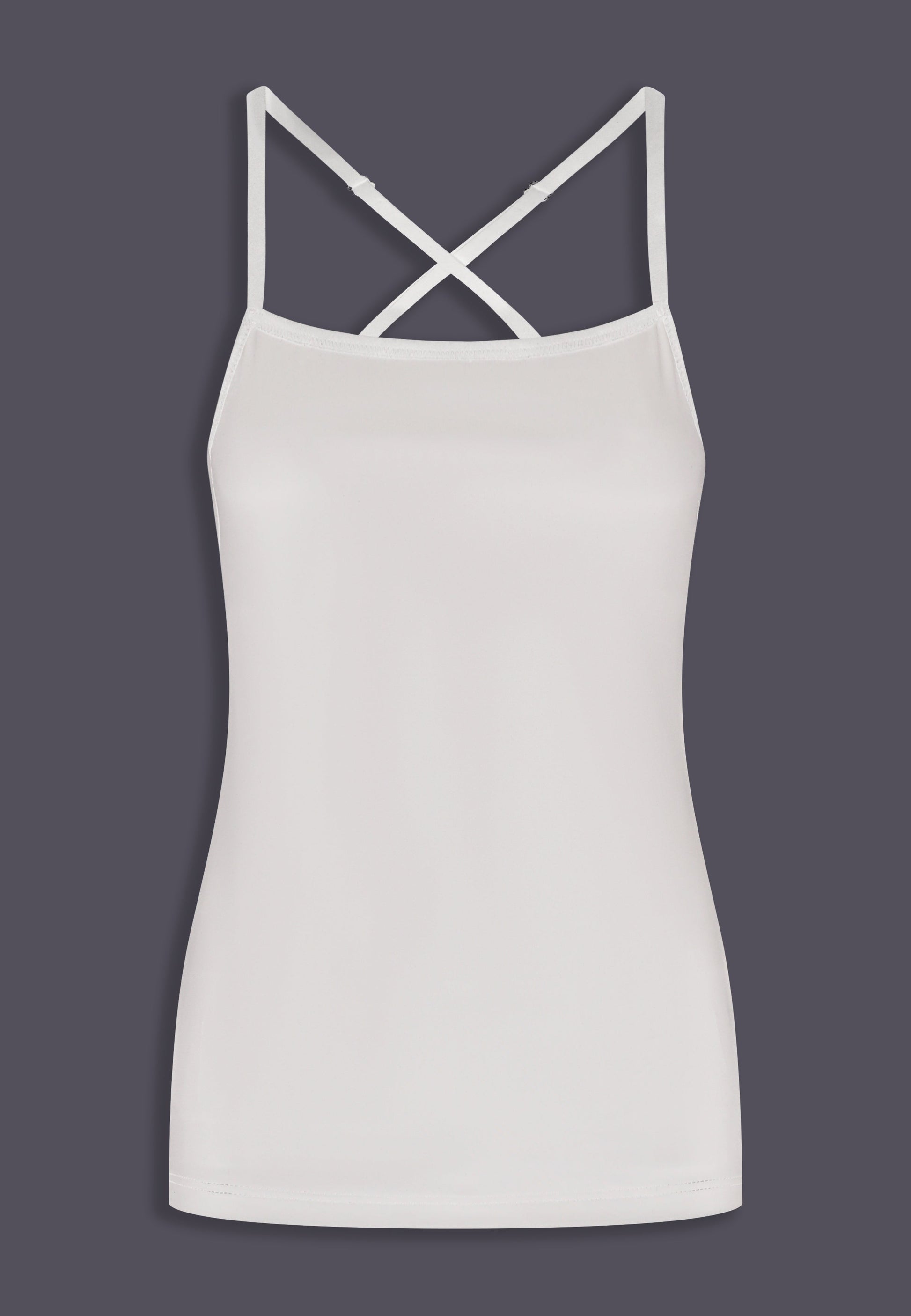 Singlet Advanced white, front view
