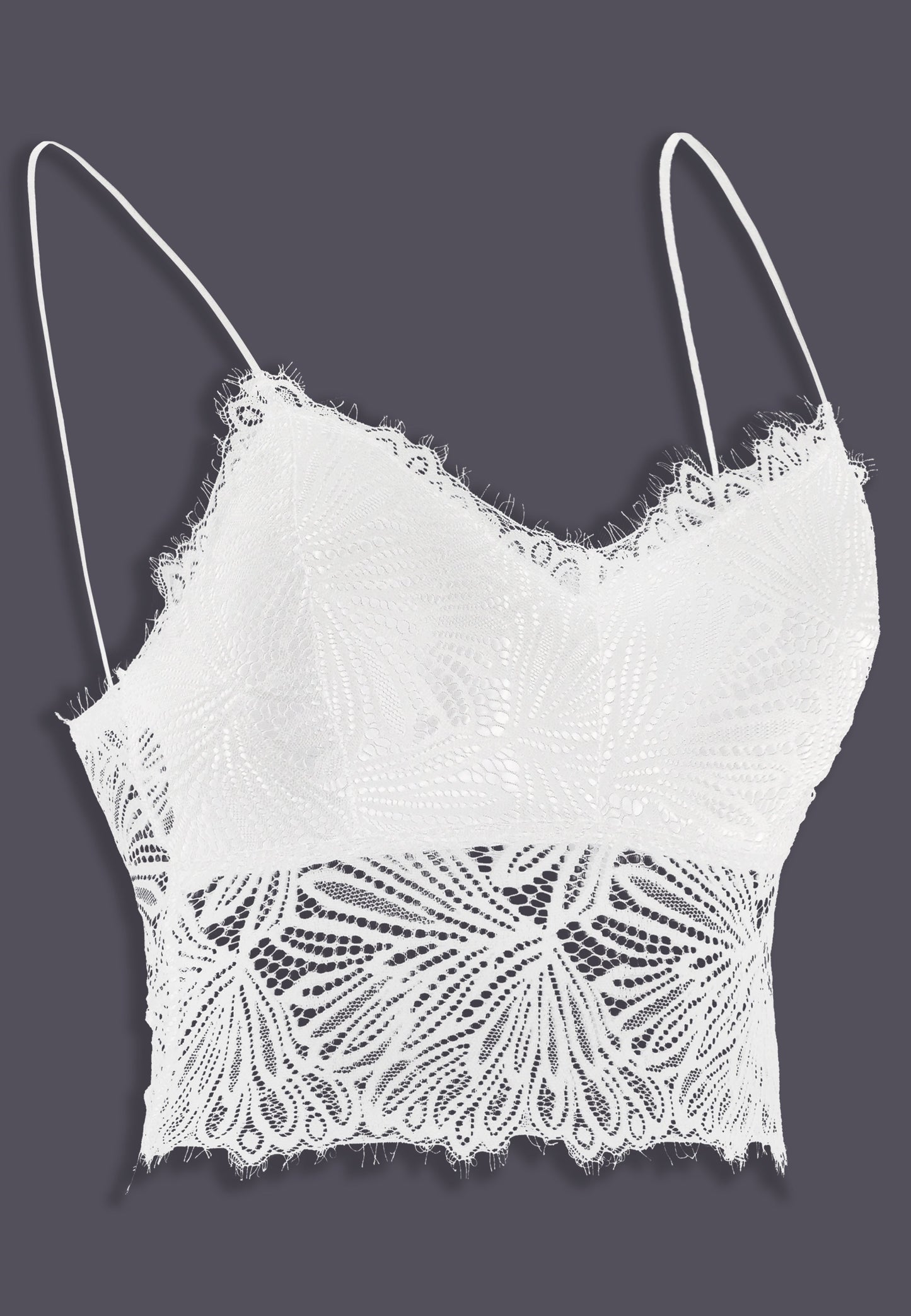 Croptop Lace baby pink, side right view
