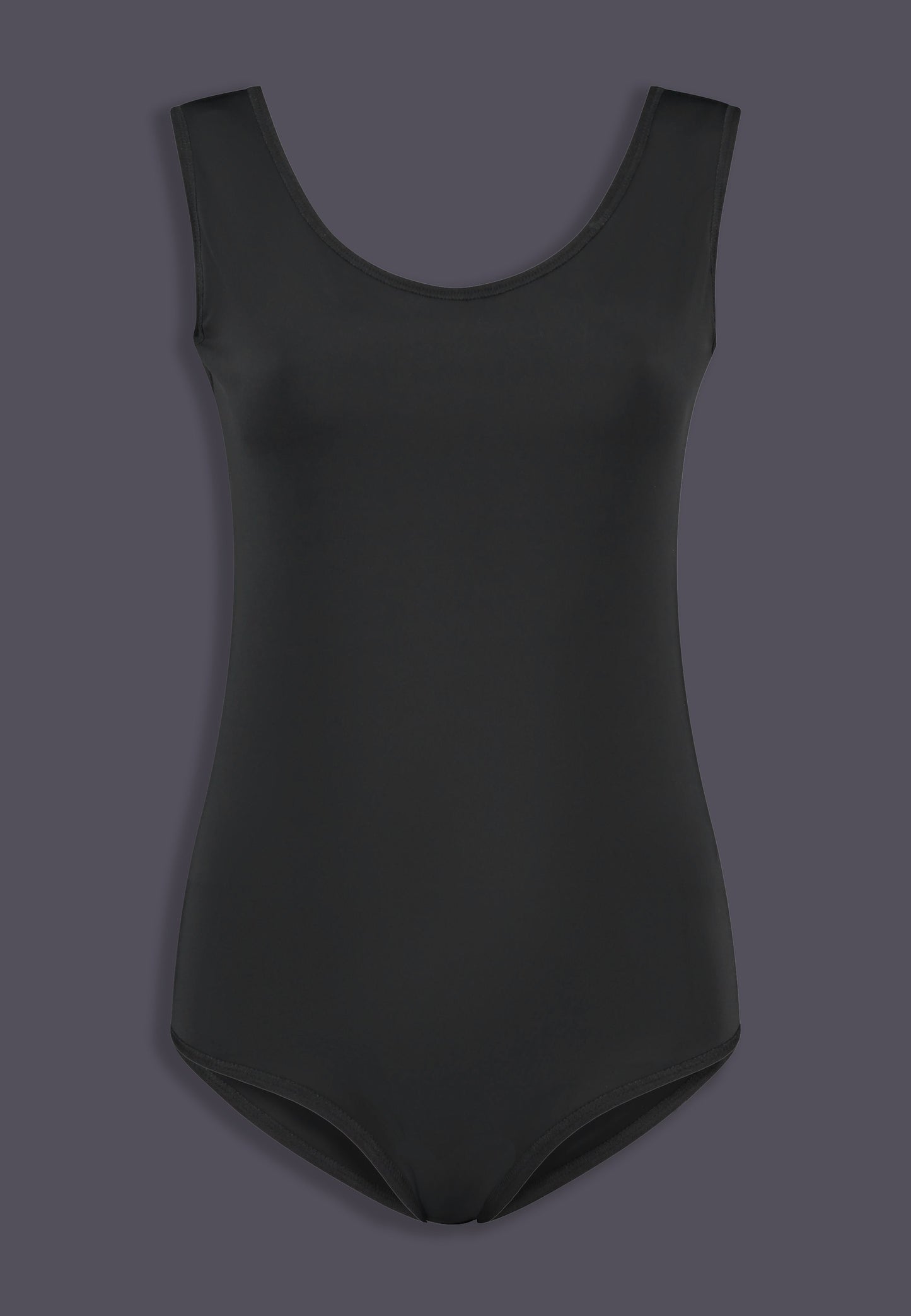 Swimsuit black, front view by UNTAG