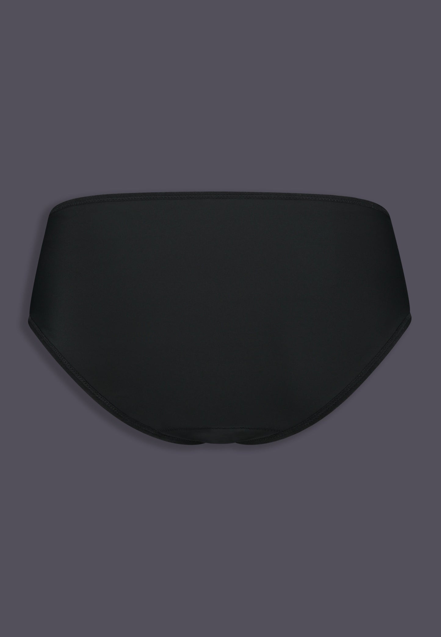 Bikini Slip black, back view by UNTAG