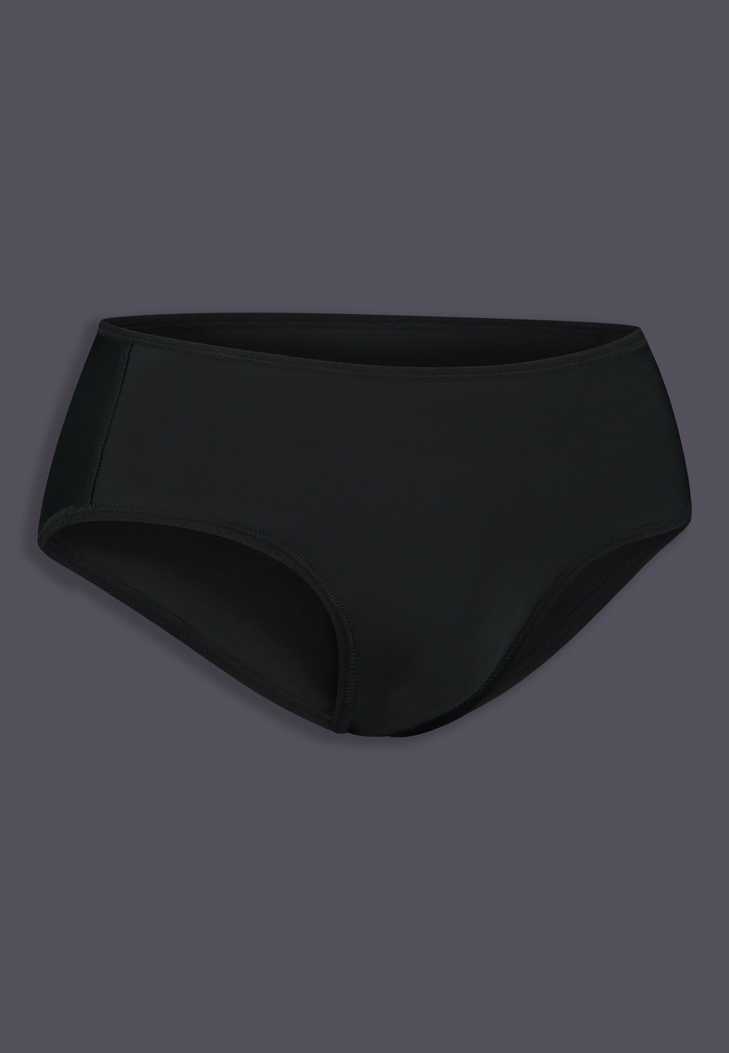 Bikini Slip black, side right view, by UNTAG
