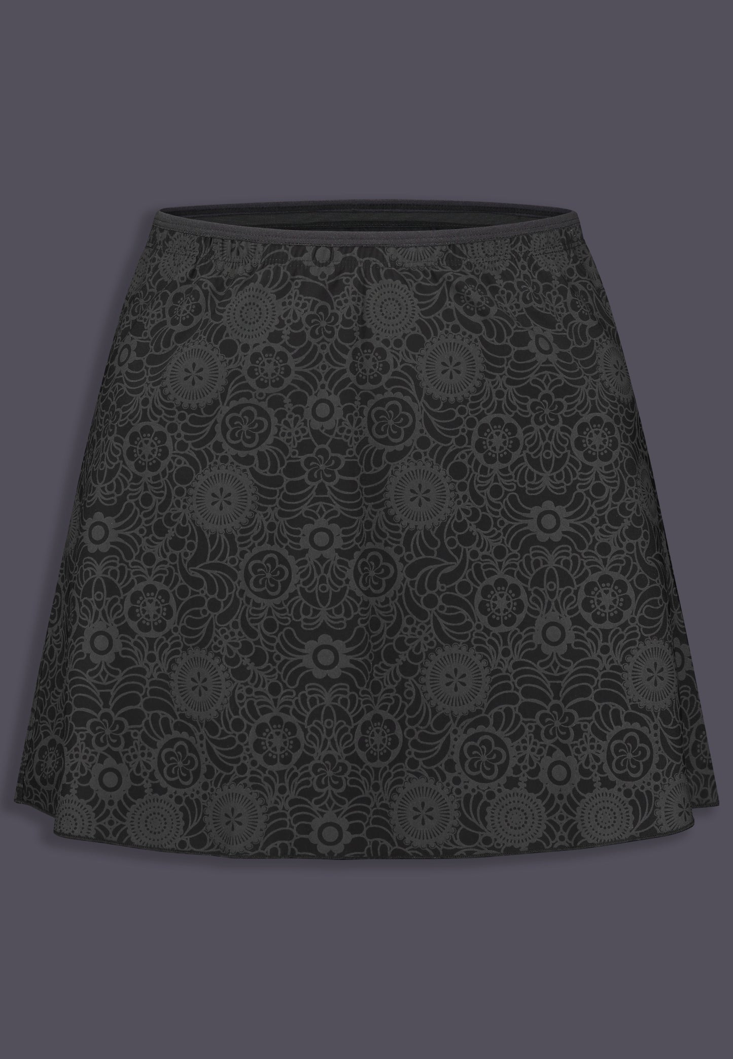 Swim Skirt print, front view by UNTAG