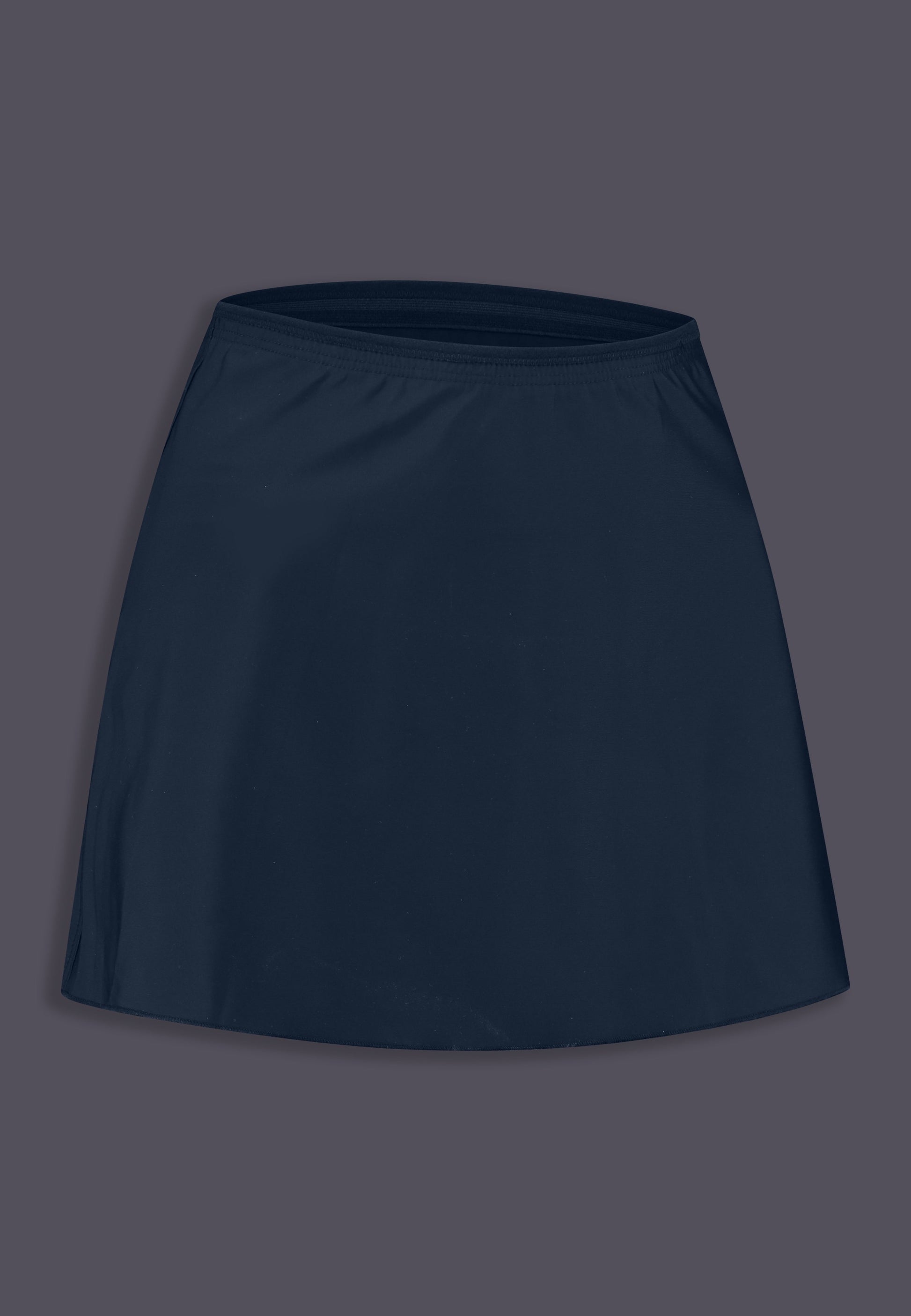 Swim Skirt dark blue, side right product shot, by UNTAG