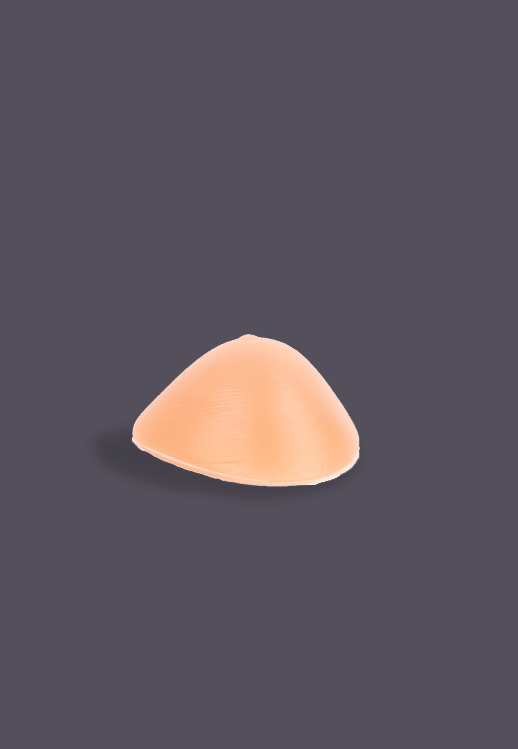 Silicone Breast Prostheses Triangle 300 grams, seen from the side