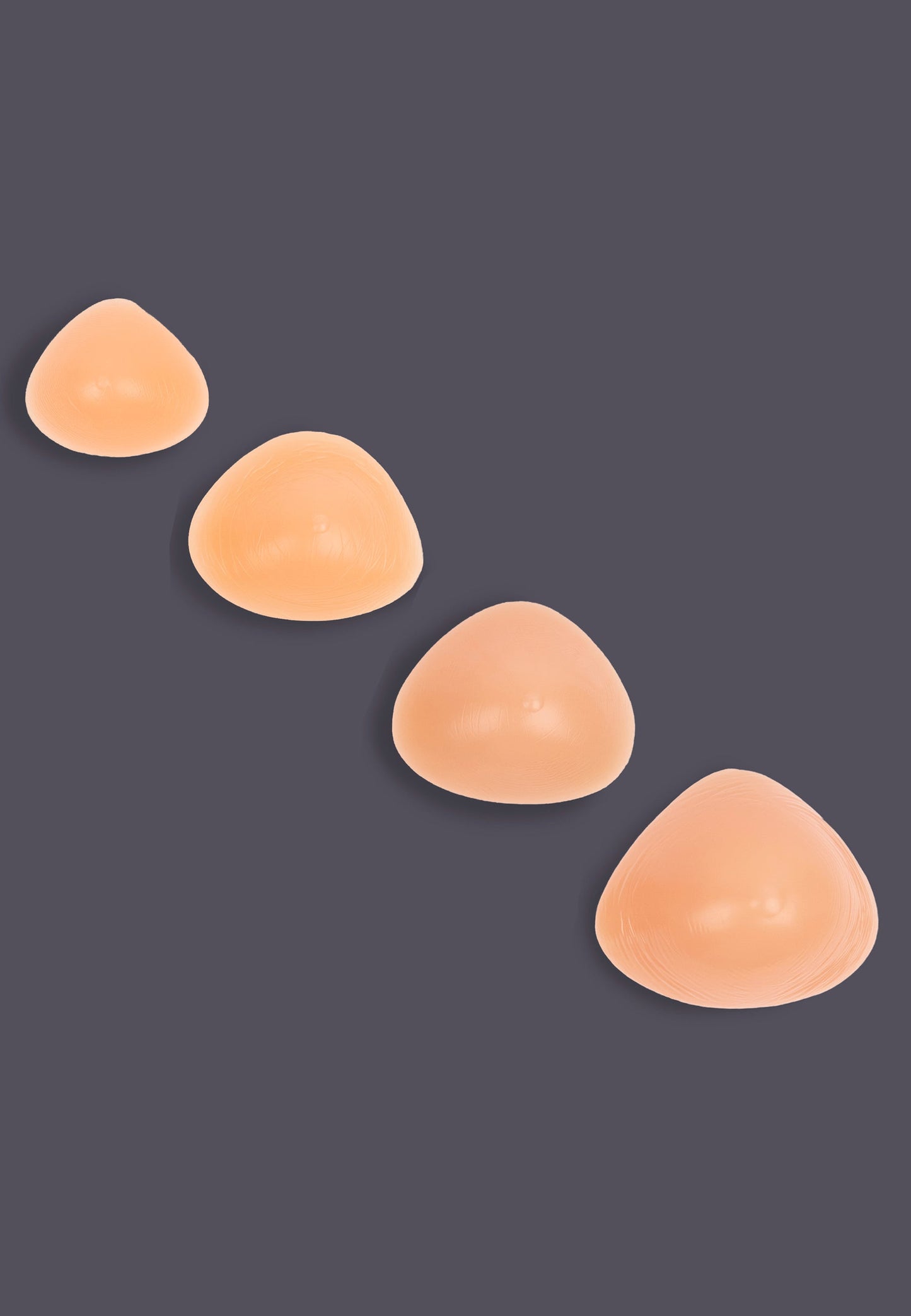 All sizes of the Silicone Breast Prostheses Triangle