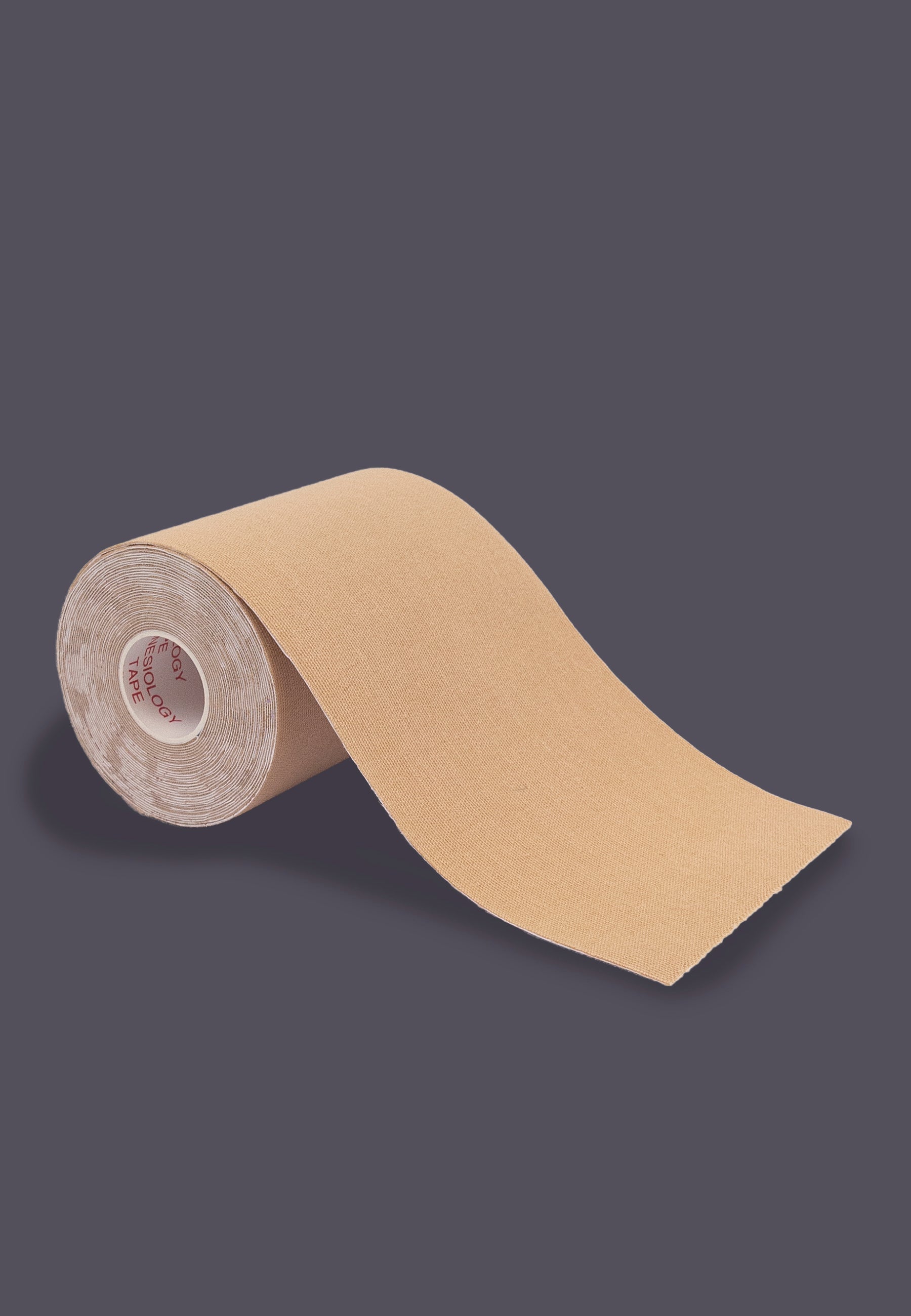 Medical Tape XL beige, close-up unrolled